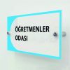 Pleksi Kapı İsimliği Dörtgen İlkokul